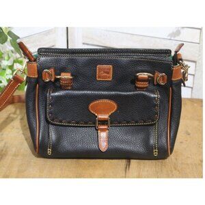 Dooney & Bourke Black and Tan Crossbody Bag
